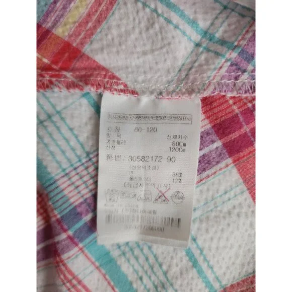 Arnold Palmer Little Girls Pink/Multicolor Plaid Sleeveless Dress Size 60-120 cm - Picture 10 of 10